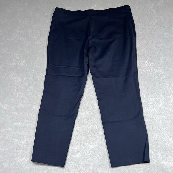 AKRIS PUNTO Franca Cotton Blend Trousers Ankle Pants Tangerine Women’s 16 US - Picture 8 of 16